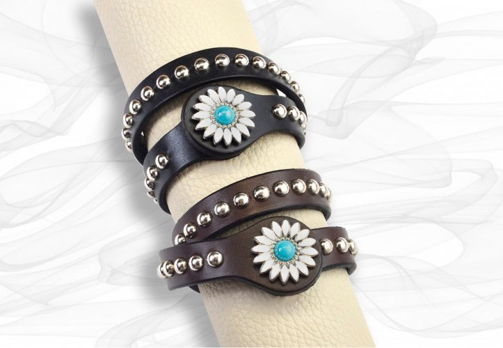 Spring Daisy Double-Wrap Bracelet